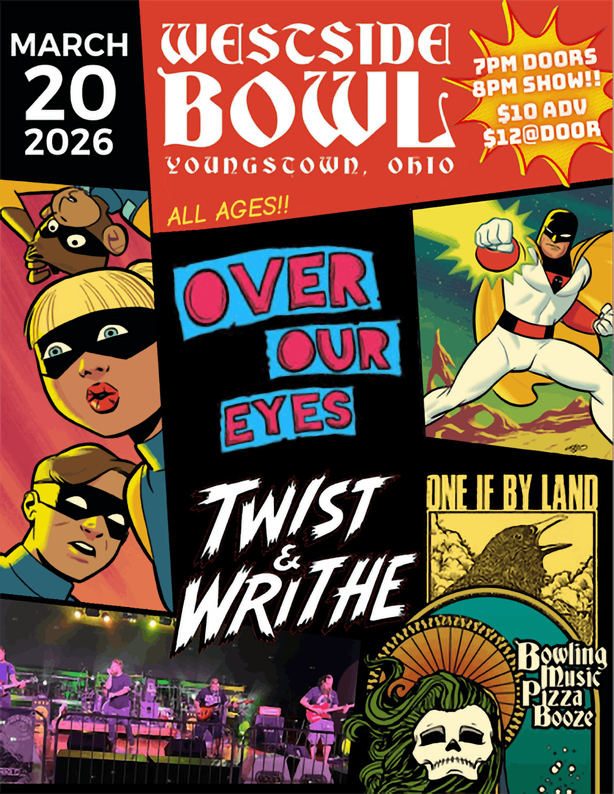 Over Our Eyes\/Twist & Writhe\/One If By Land