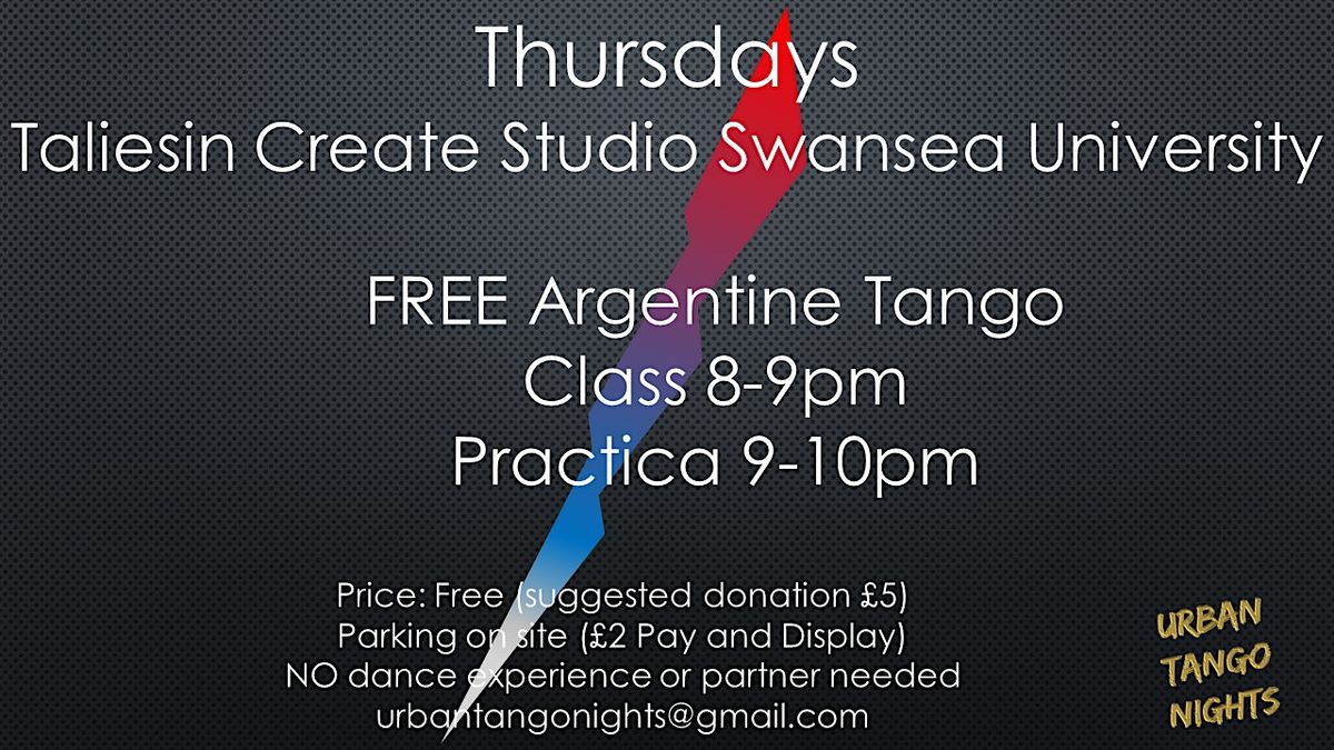 FREE Argentine Tango Classes Every Thursday in Swansea