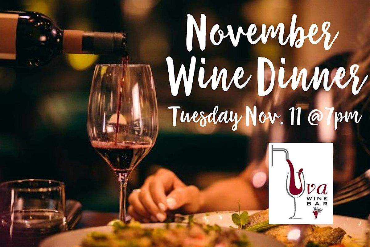 November Wine Tasting &  Dinner