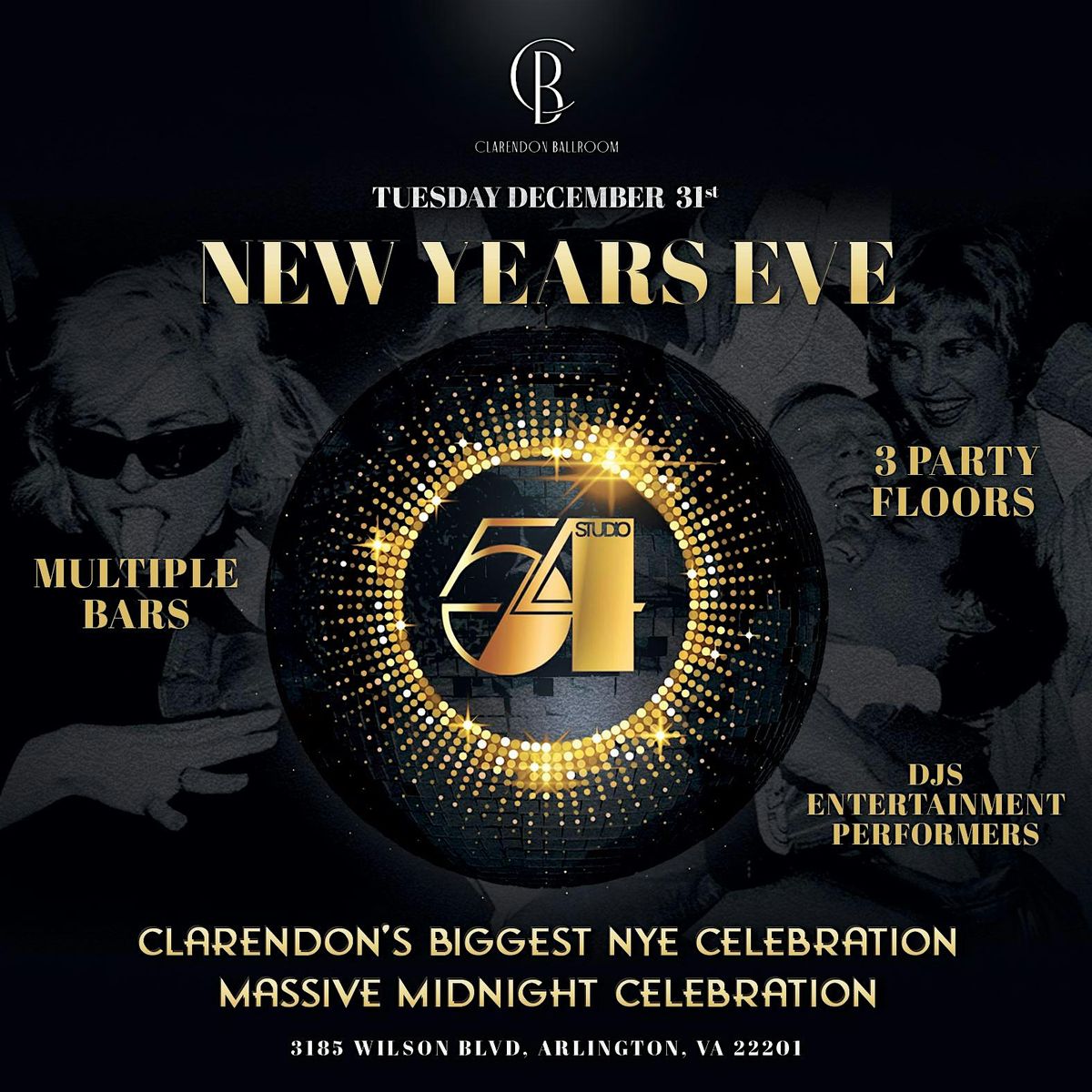 NEW YEAR'S EVE BASH @ CLARENDON BALLROOM