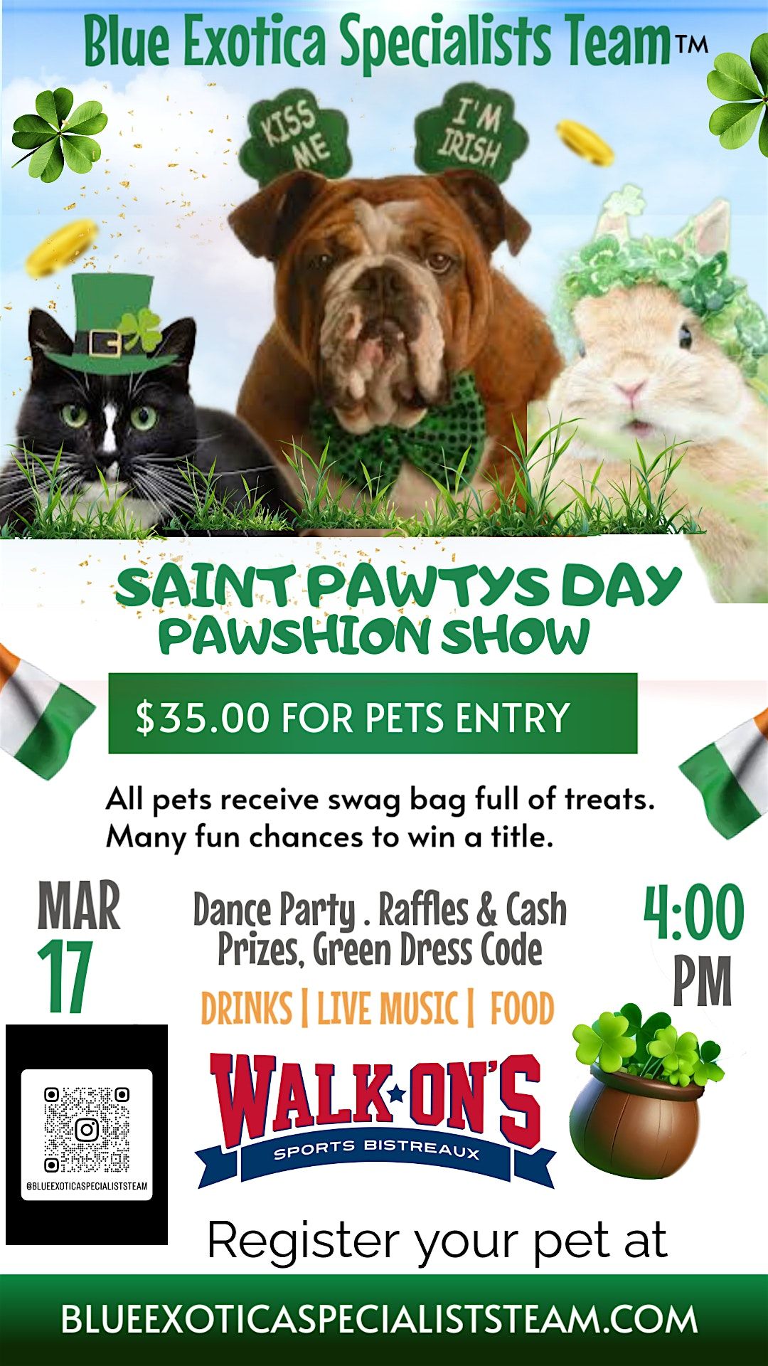 Saint Pawtys Day Pet Fashion Show