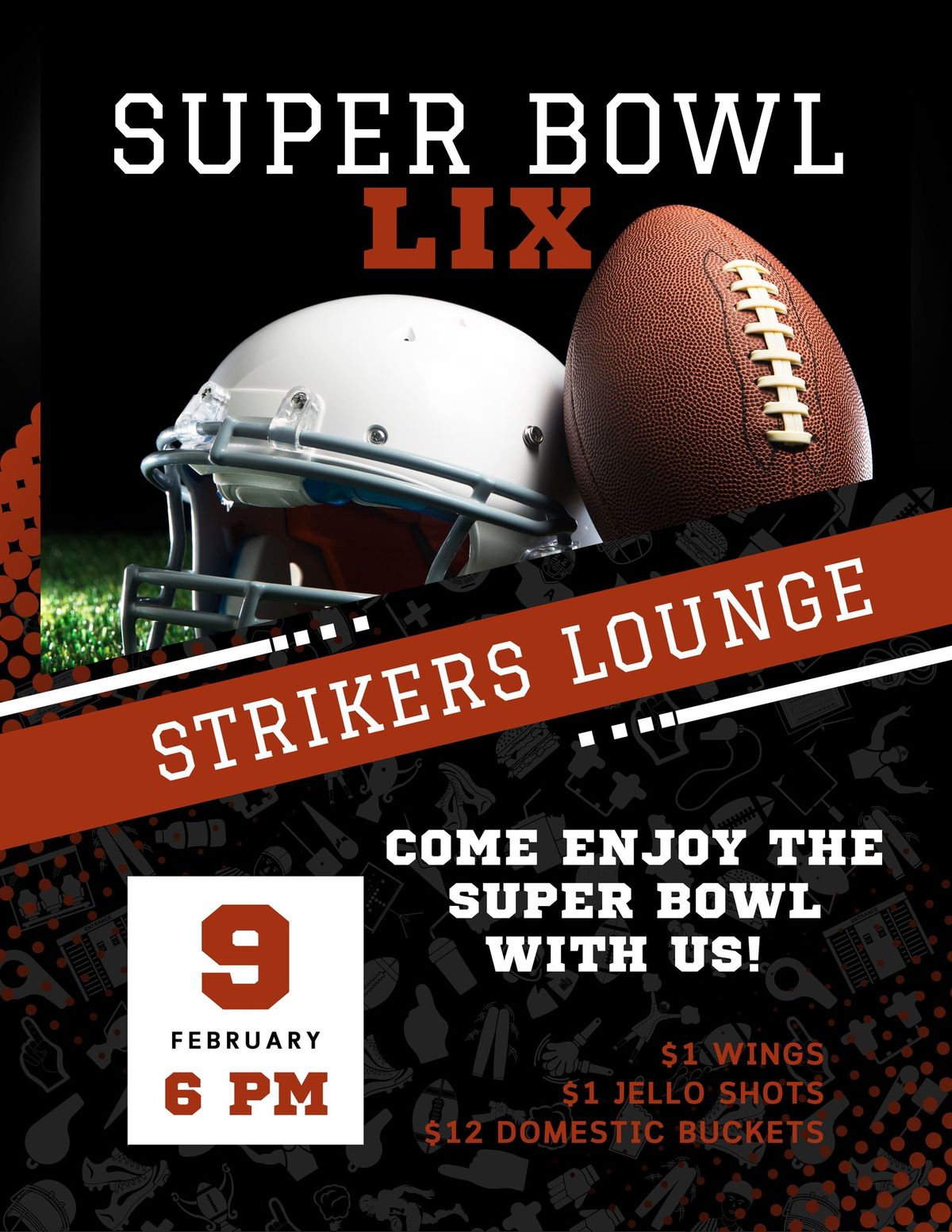 Striker\u2019s Super Bowl Party 