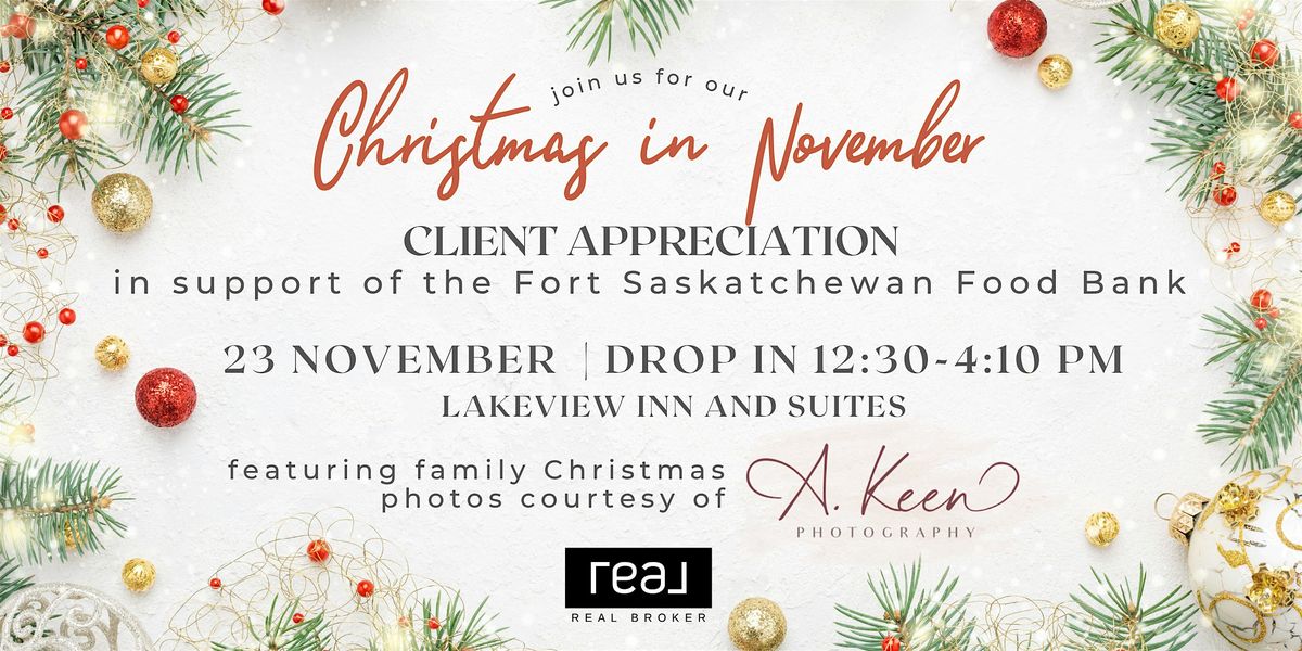 FREE Christmas in November Client Appreciation Event - Tom Allison
