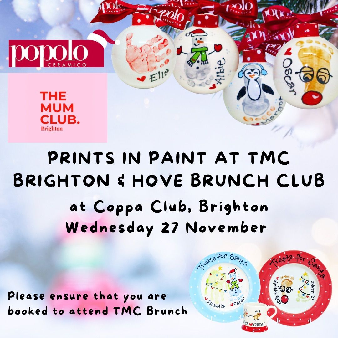 PRINTS IN PAINT AT THE MUM CLUB BRIGHTON & HOVE BRUNCH CLUB