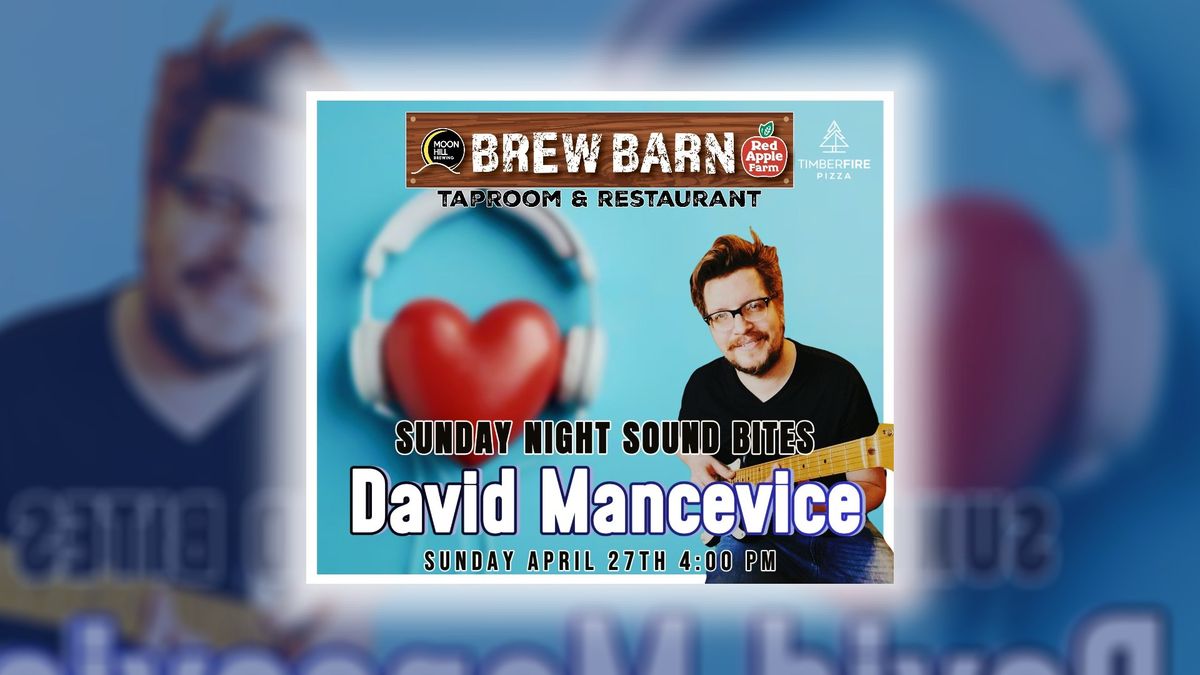 SUNDAY NIGHT SOUND BITES FEATURING DAVID MANCEVICE: BALLADS & LOVE SONGS - APRIL 27TH