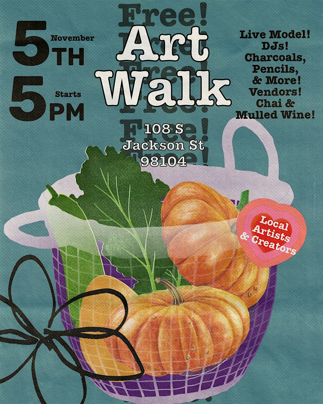 ART WALK! OPEN FIGURE CLASS & MARKET!