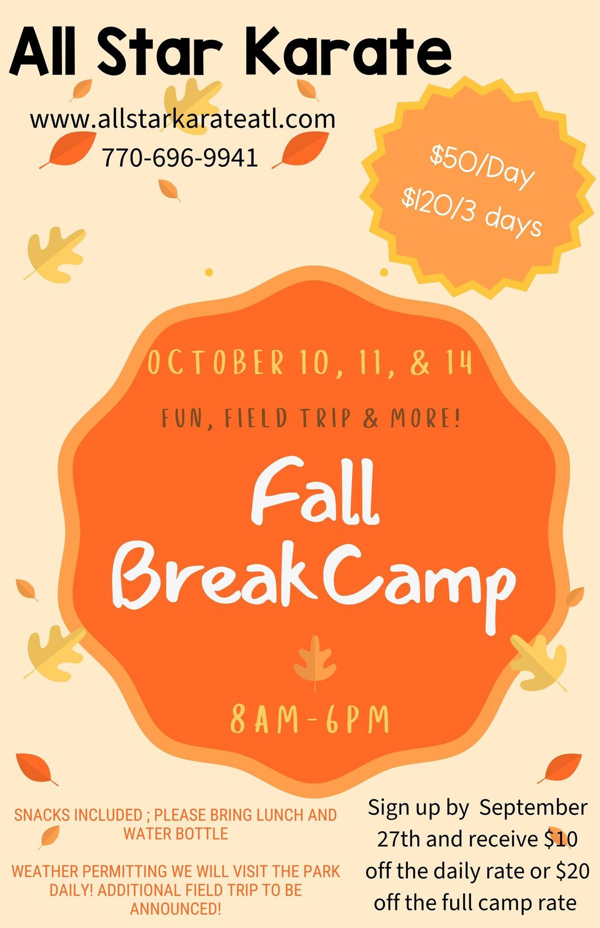 Fall Break Camp