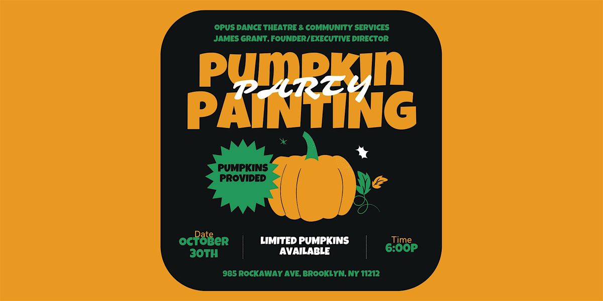 Pumpkin Painting Party