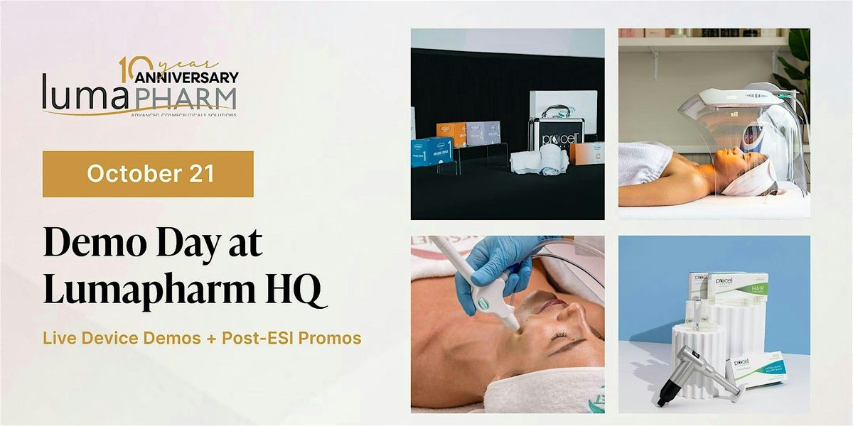 Demo Day at Lumapharm HQ: Live Device Demos + Post-ESI Promos