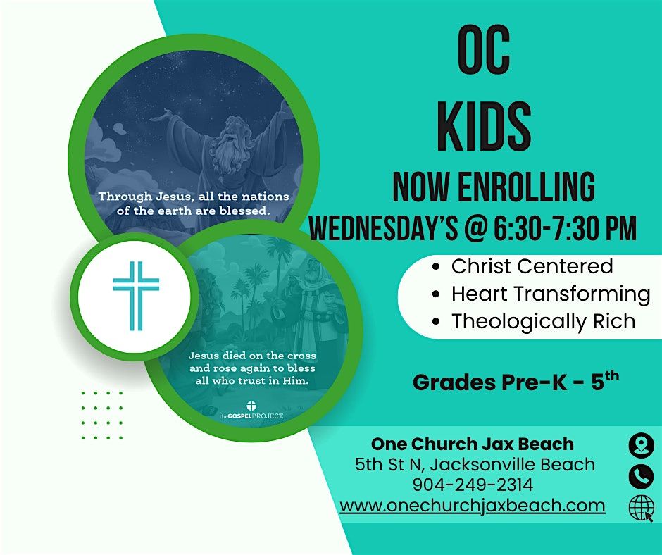One Church Jacksonville Beach NEW CHILDREN\u2019S PROGRAM every Wednesday night