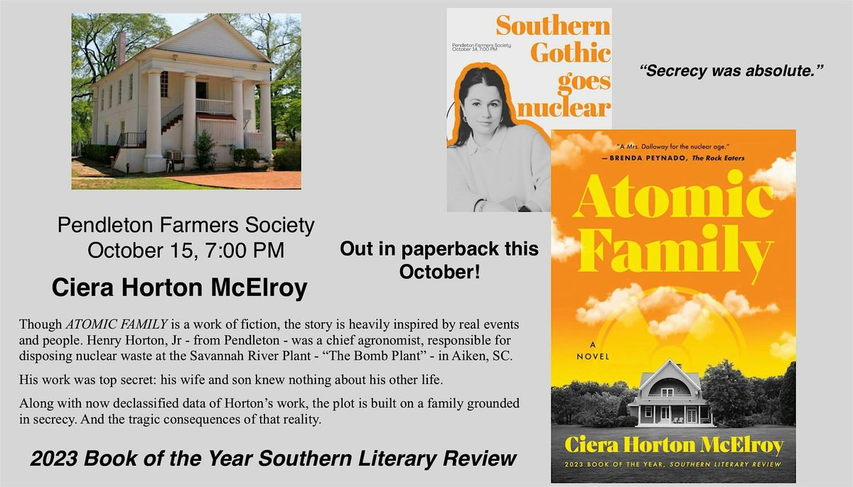 ATOMIC FAMILY by Ciera Horton McElroy Book Event