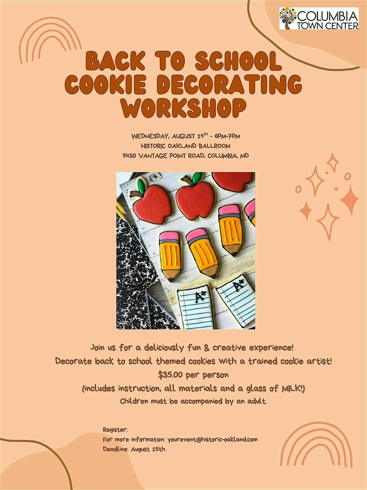 Back to School Cookie Decorating Workshop