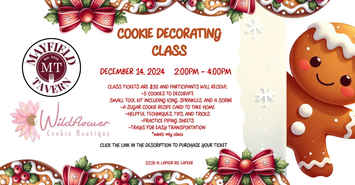 Cookie Decorating Workshop at The Mayfield Tavern