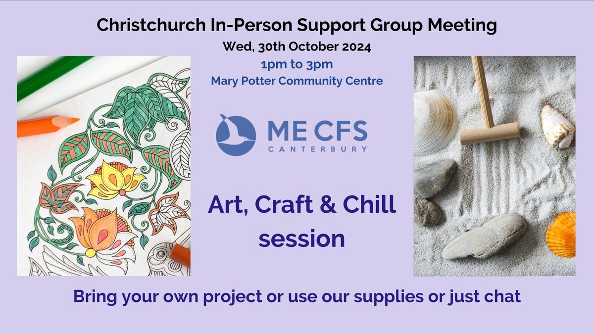 October In-Person Christchurch Meeting for people affected by ME\/CFS