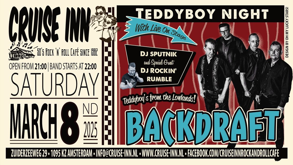 Teddy Boy Night with Backdraft (NL\/D)