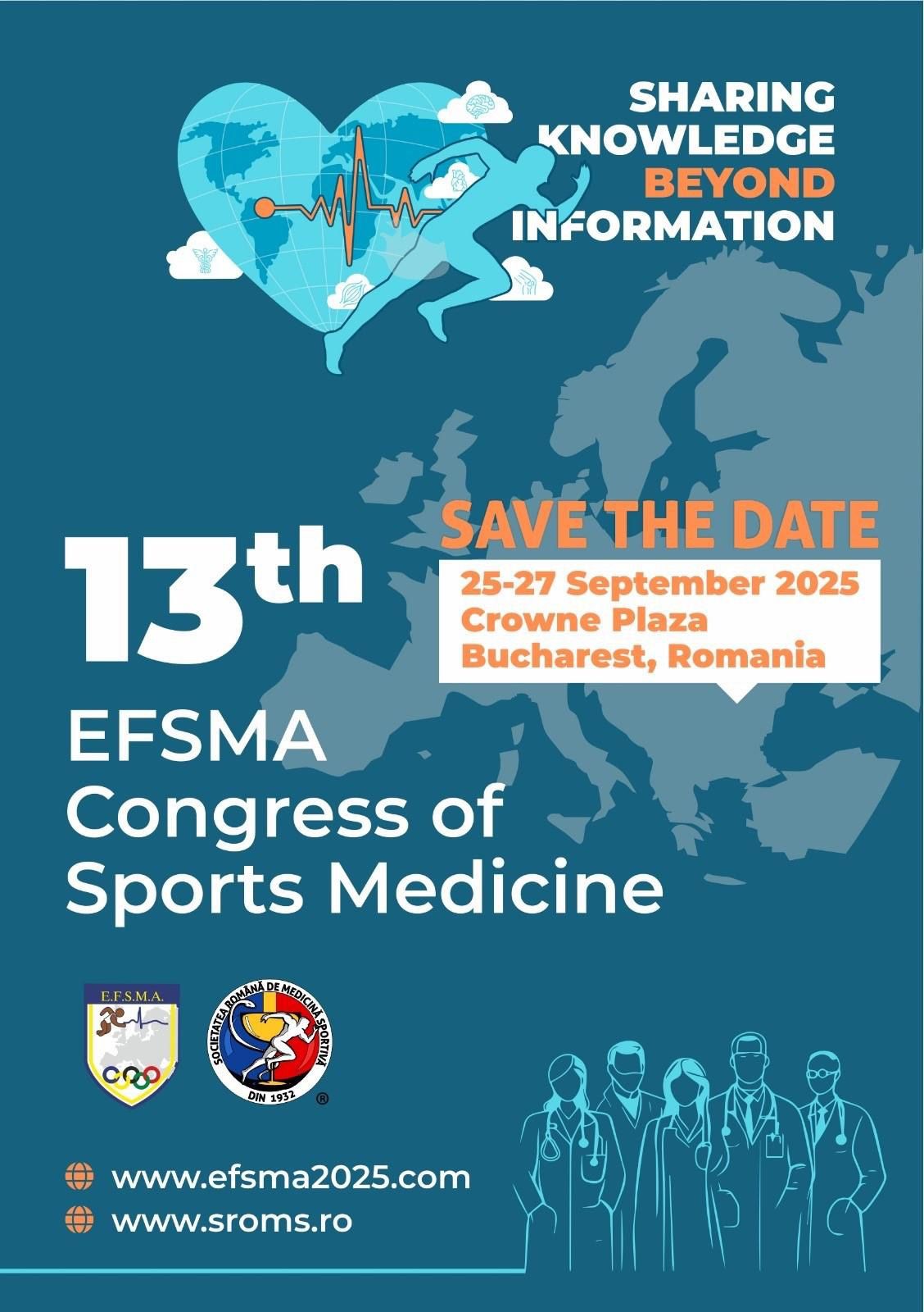 Congresul European de Medicina Sportiva -EFSMA 2025 