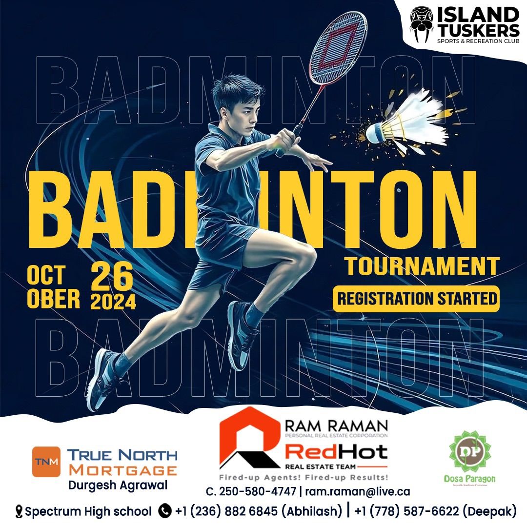 Island Tuskers Badminton Tournament \ufffd