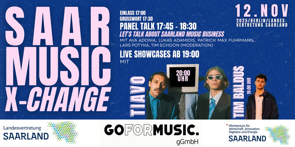 SAAR MUSIC X-CHANGE - Tag der saarl\u00e4ndischen Musik in Berlin