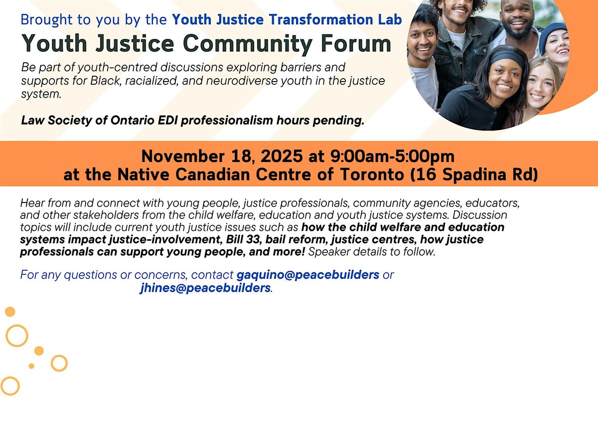 Youth Justice Community Forum