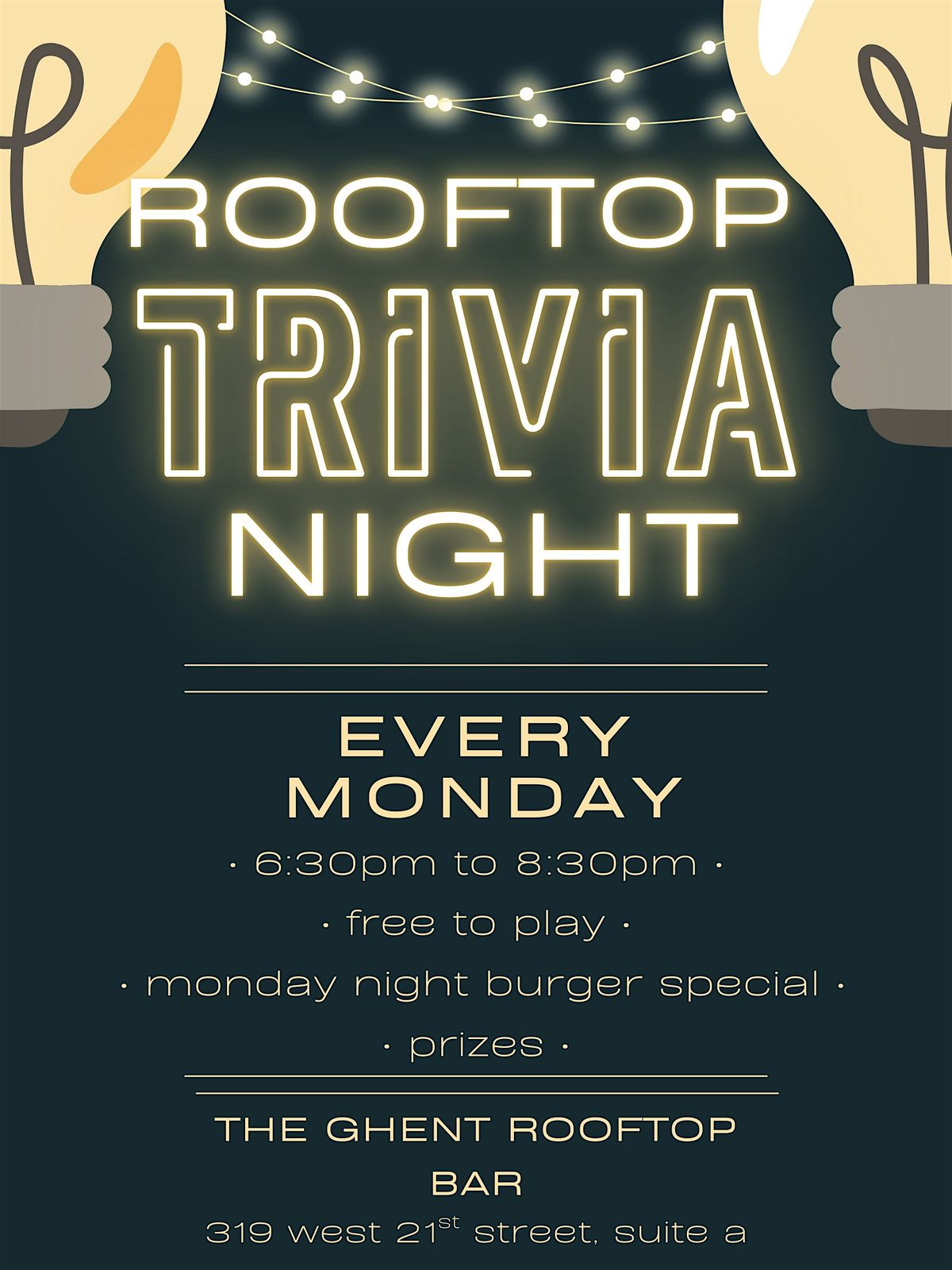 Brains & Burgers: Monday Night Trivia!