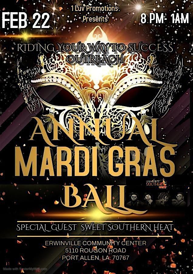 Riding Your Way To Success Outreach Annual Mardi Gras Ball