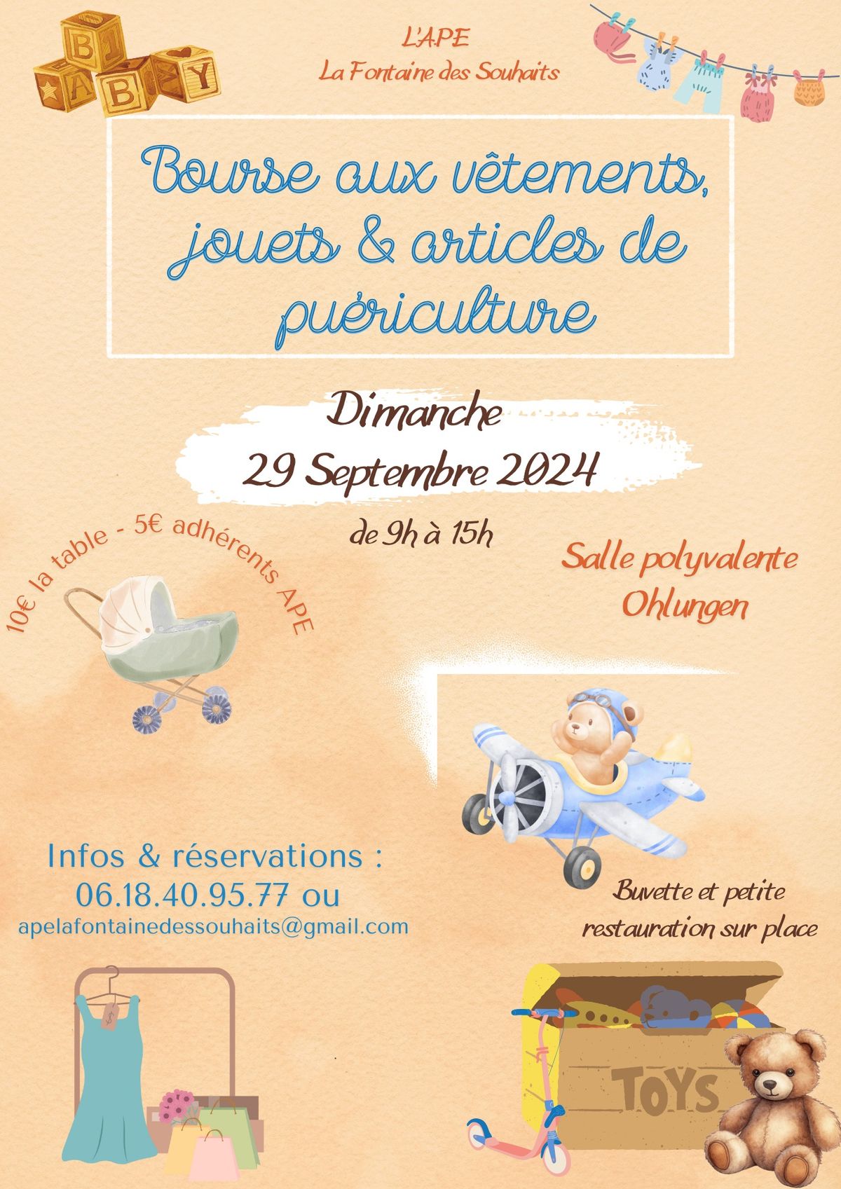 Bourse aux V\u00eatements, Jouets et Articles de Pu\u00e9riculture