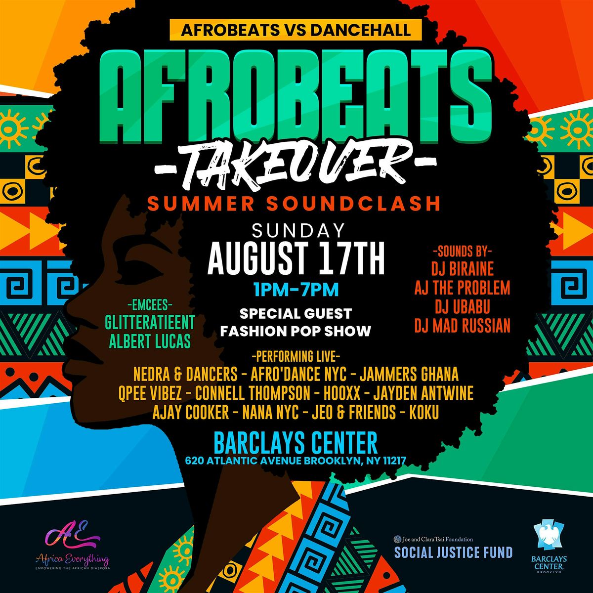 AFROBEATS  VS. DANCEHALL TAKEOVER  BARCLAYS CENTER : SUMMER SOUND CLASH