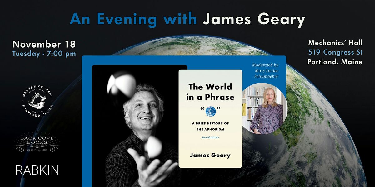 An Evening with James Geary: "The World in a Phrase"