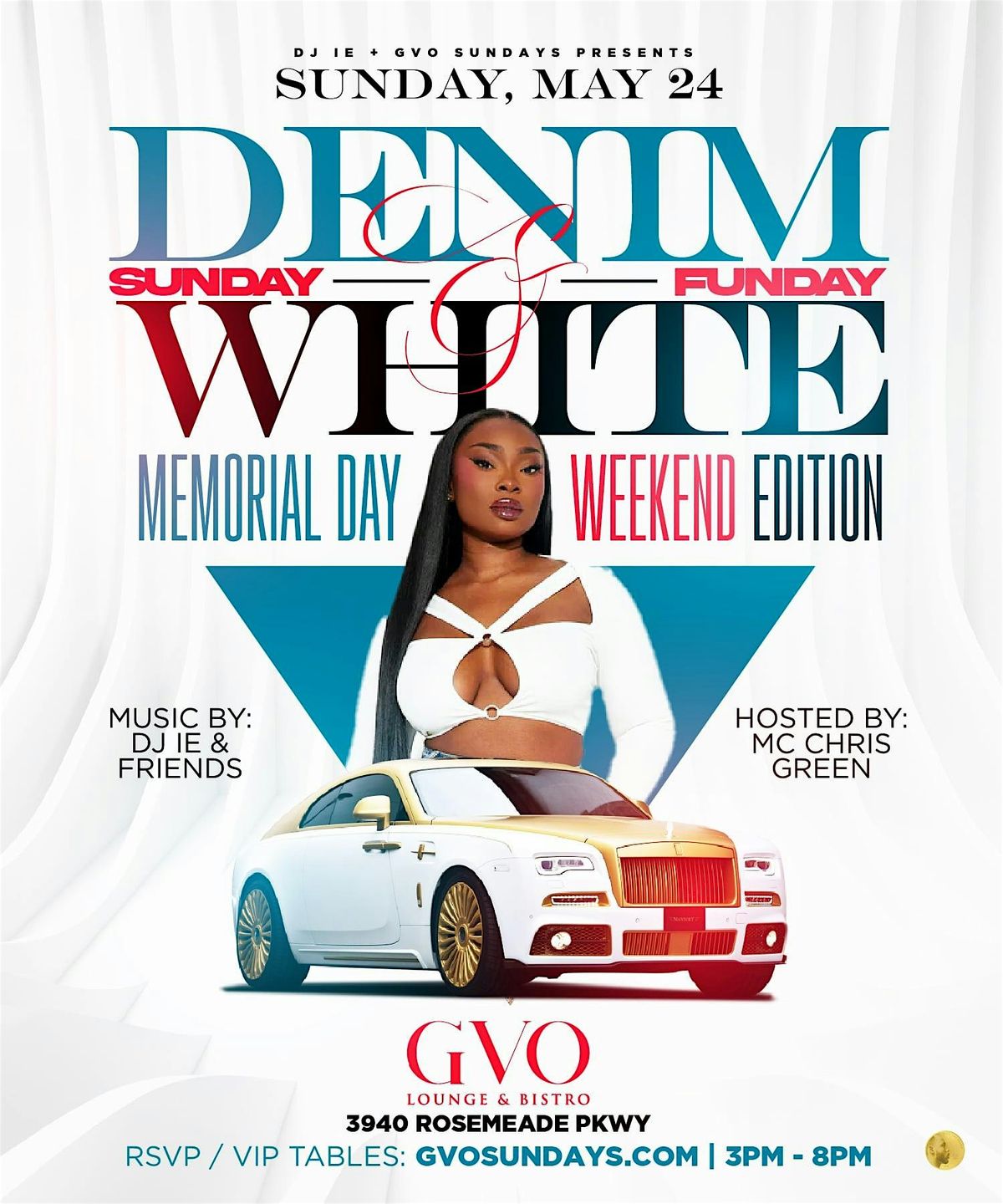 Good Vibes: Denim & White SunDay FunDay at GVO Lounge