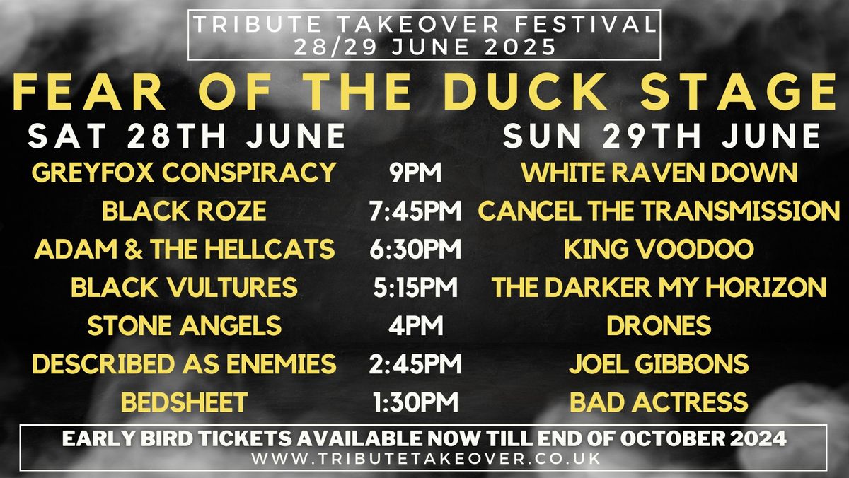 Fear Of The Duck Stage at Tribute Takeover Festival 2025