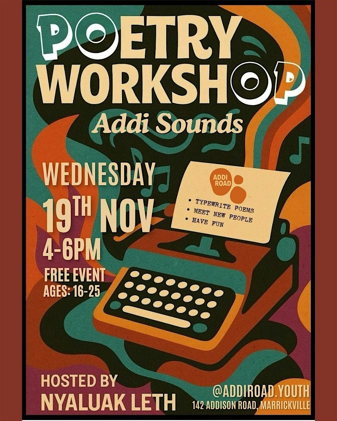 Poetry Workshop\/Poetic Honesty with Nyaluak Leth