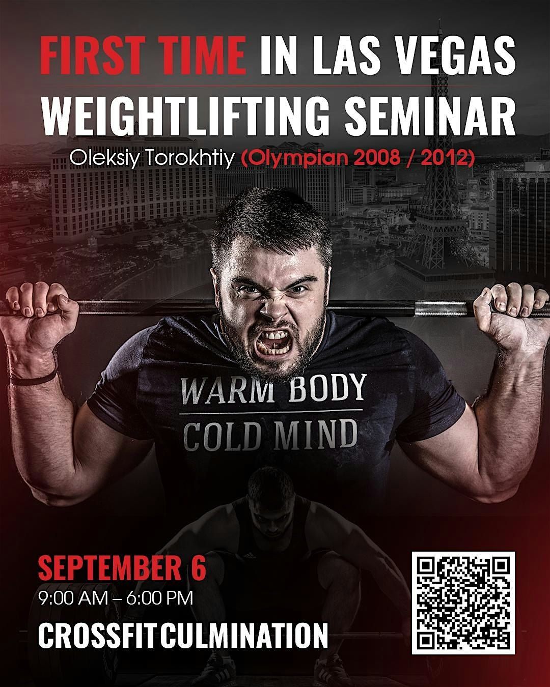 Full-Day Weightlifting Seminar in Las Vegas  with Torokhtiy ( Sep 6, 2025)