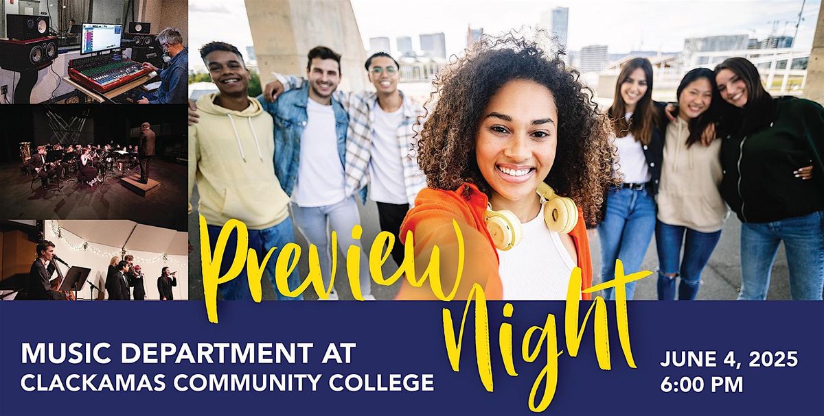 Preview Night: Music Department at Clackamas Community College