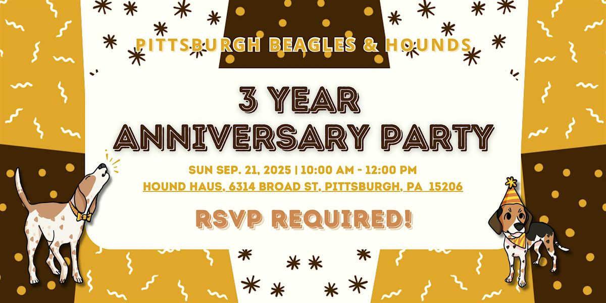 Pittsburgh Hounds Anniversary Party Meetup