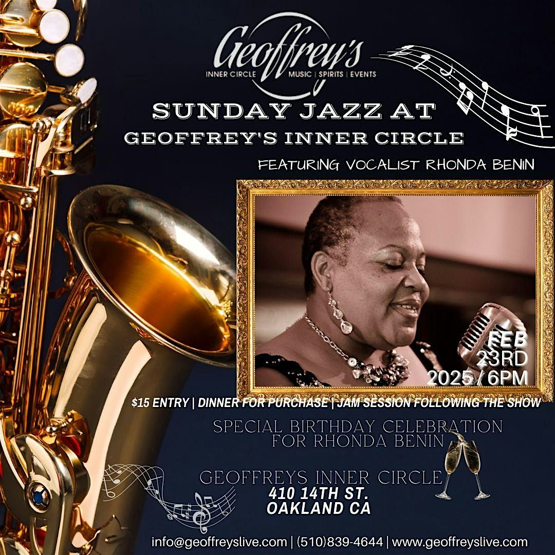 Live Jazz @ Geoffrey's Inner Circle ~ Rhonda Benin & Band