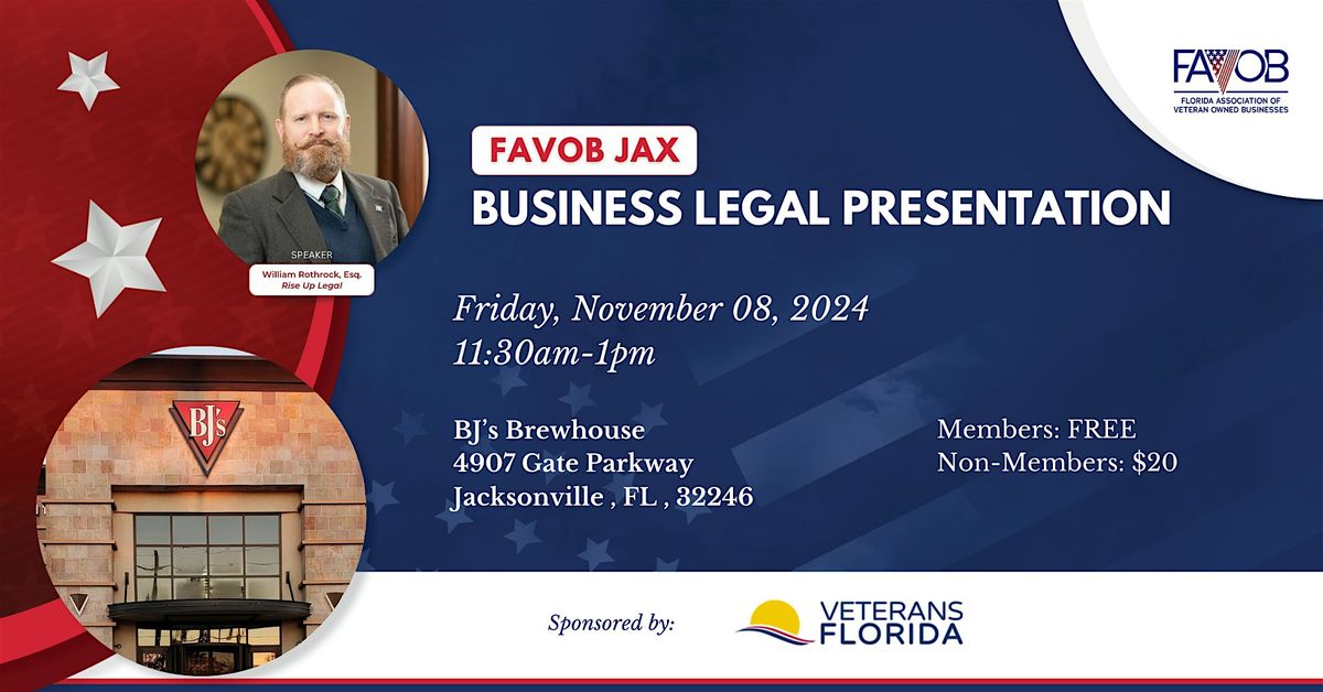 FAVOB JAX Business Legal Presentation