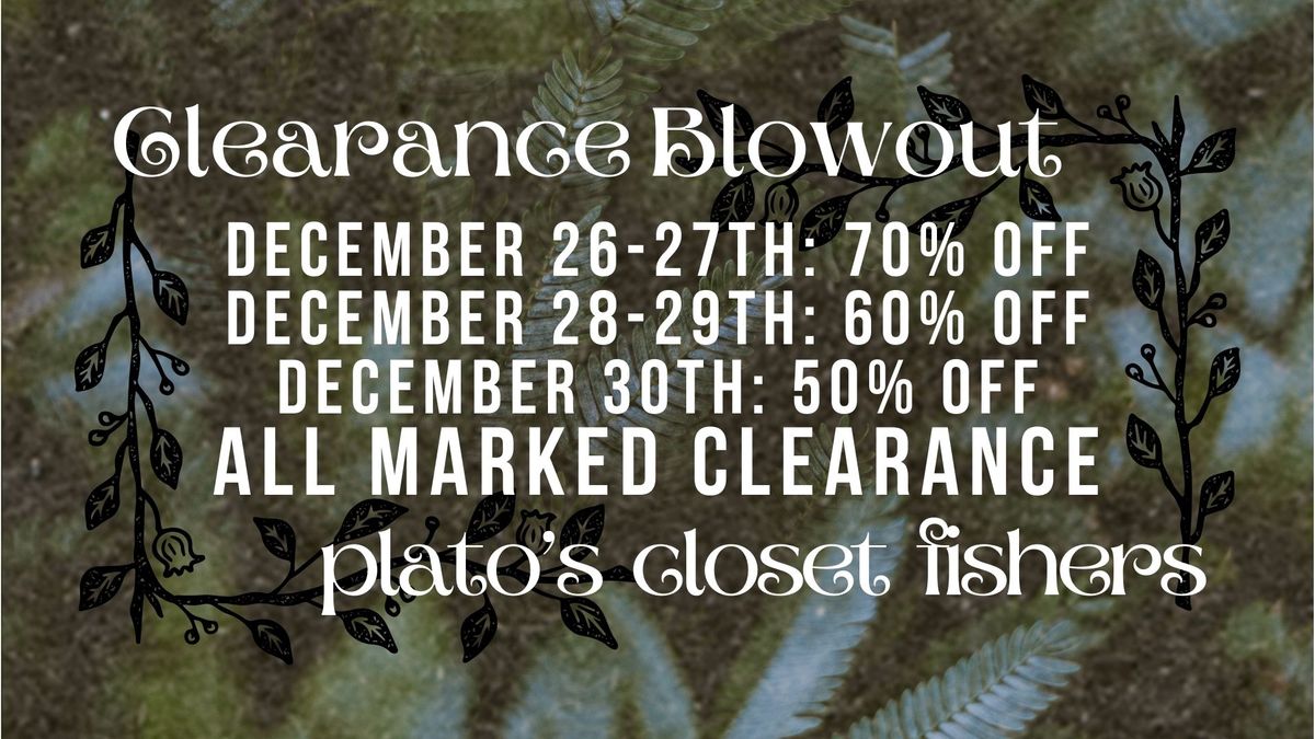 Clearance Blowout Event!