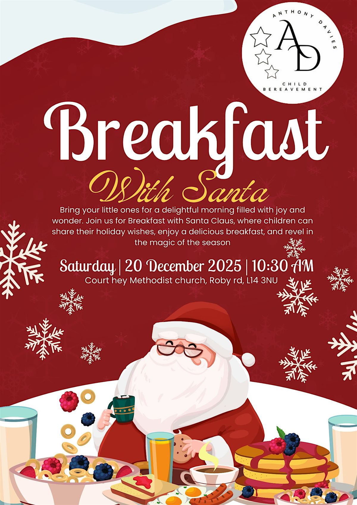 Anthony Davies Childhood Bereavements \u2013 1st Annual Breakfast with Santa