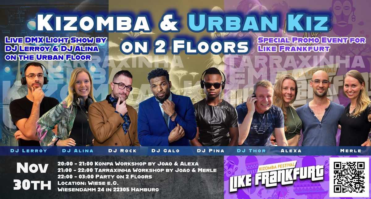 Kizomba & Urban Kiz on 2 Floors - Live DMX Light Show