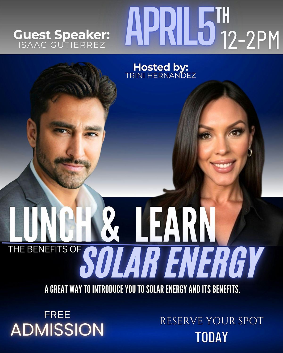 LUNCH &  LEARN: THE BENEFITS OF HOME SOLAR ENERGY