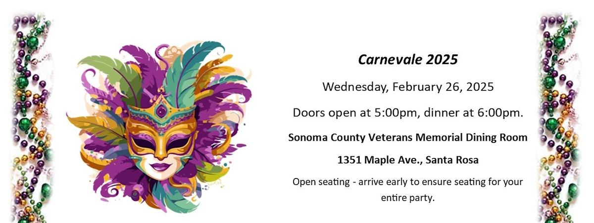 Carnevale Dinner and Party Italian Style