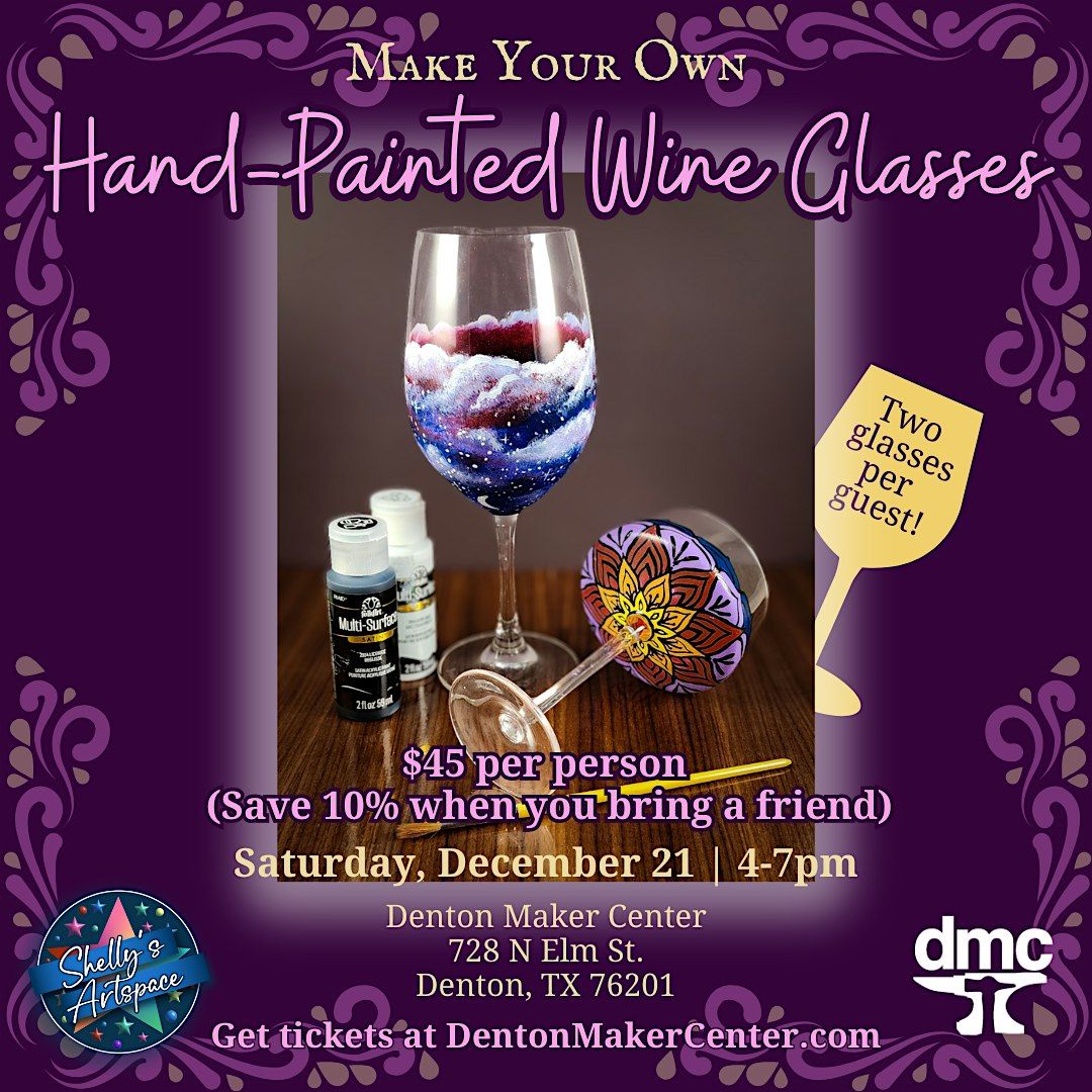 Make your own Hand-Painted Wine Glasses