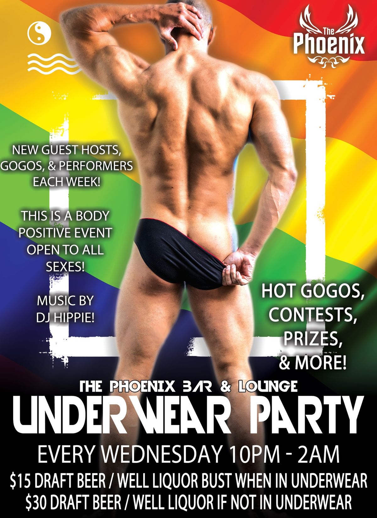 \ud83d\udd25 Underwear Night Party at The Phoenix Bar & Lounge - NOW EVERY WEDNESAY! \ud83c\udf51