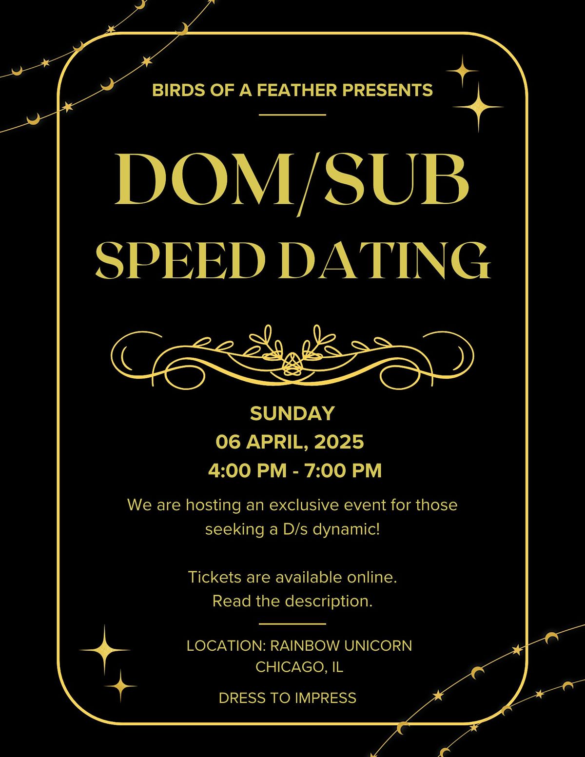 Dom\/sub Speed Dating + Mingling