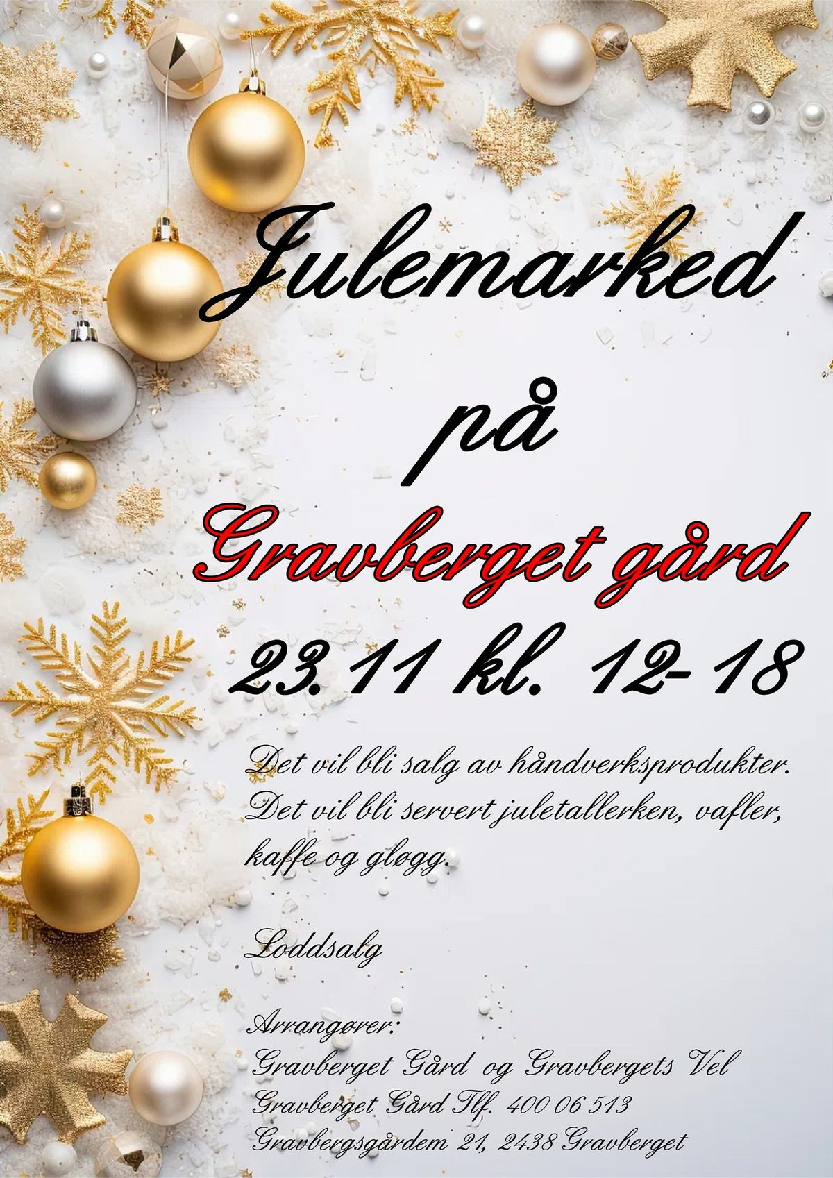 Julemarked p\u00e5 Gravberget G\u00e5rd