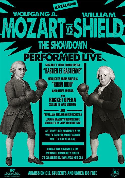 William Shield Festival 2025 - Mozart vs Shield