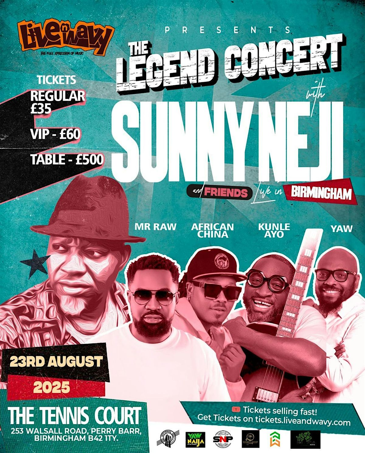 Live And Wavy Legends Concert Birmingham