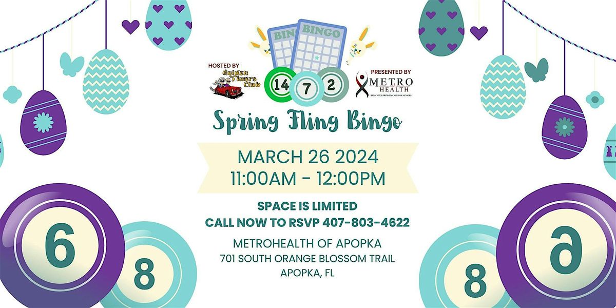 Free Senior Spring Fling Bingo at MetroHealth of Apopka