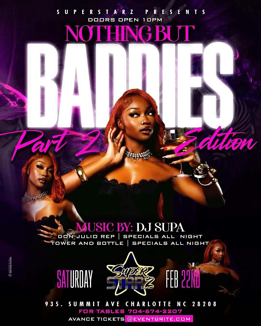 Nothing But Baddies part 2 text now to lock in your section 704-674-2207