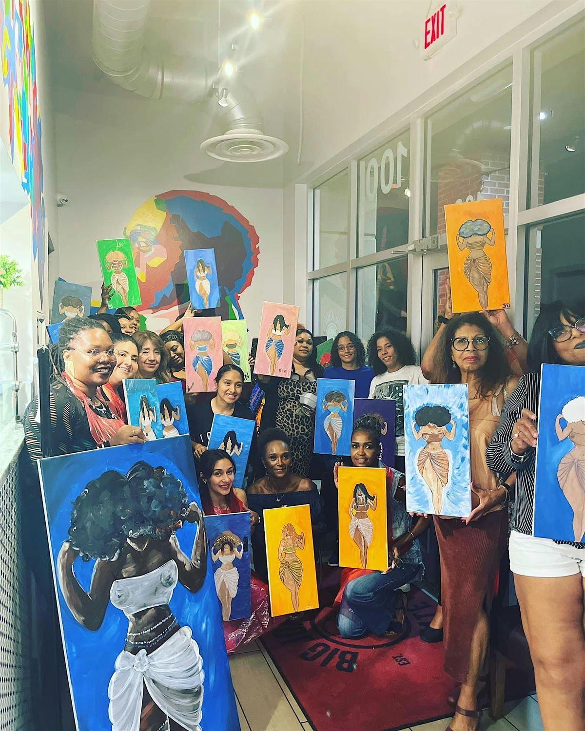 The Daiquiri Factory's Paint and Sip Event with Vibe Urban Painting